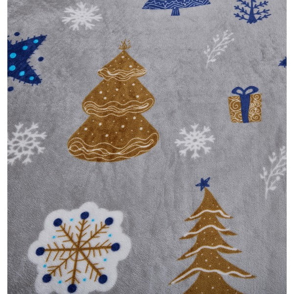 Szürke egyszemélyes mikroplüss ágyneműhuzat 140x200 cm Natale – My House-image-4