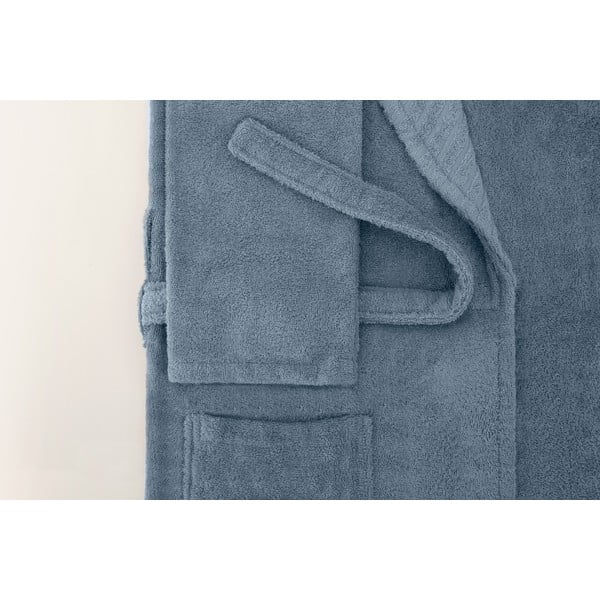 Kék pamut fürdőköpeny L/XL - Foutastic-image-4