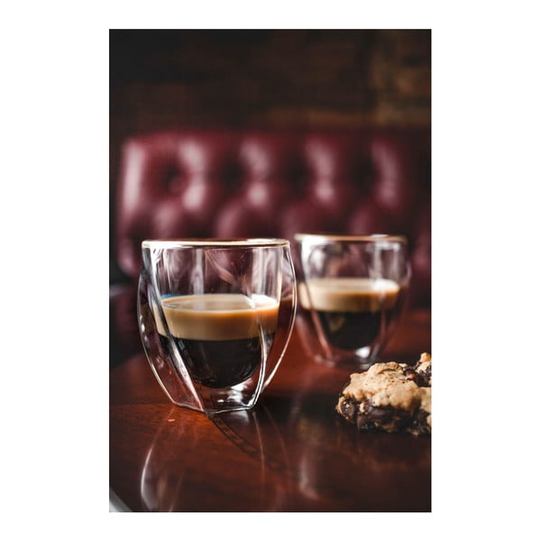 Duplafalú bögre szett cappucinóhoz, 2 db-os 250 ml Cristallo – Vialli Design-image-2