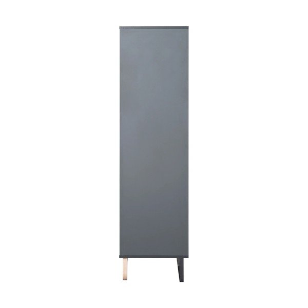 Antracitszürke gyerek könyvespolc 107x159 cm Jara – Roba-image-3