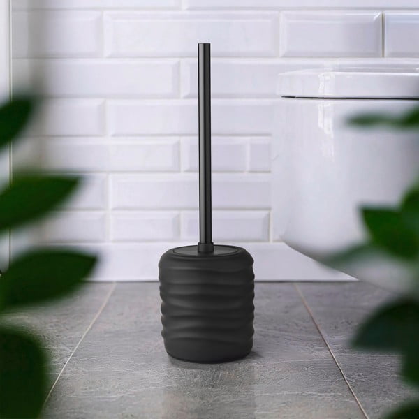 Fekete kerámia WC-kefe Illana – Wenko-image-1