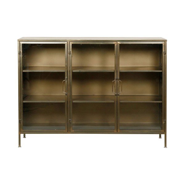 Aranyszínű fém tálalószekrény 123,5x91,5 cm Dagenham – Côté Table