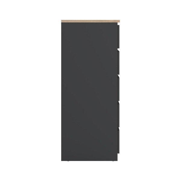 Sötétszürke komód 77x121x50 cm Naia – Tvilum-image-4