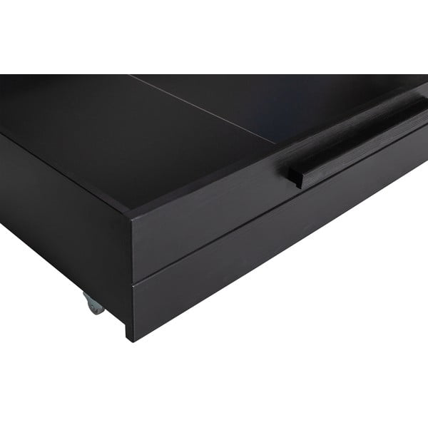 Fekete ágy alatti fiók 90x200 cm Dennis – WOOOD-image-4