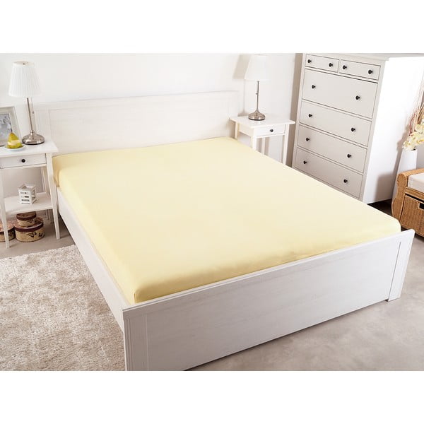 Sárga gumis lepedő 140x200 cm – B.E.S.-image-2