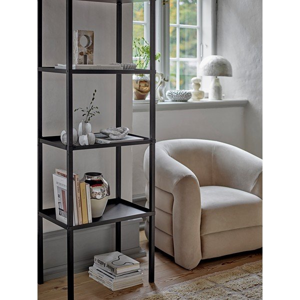 Fekete fém polcos állvány 59x90x38 cm Loups – Bloomingville-image-3