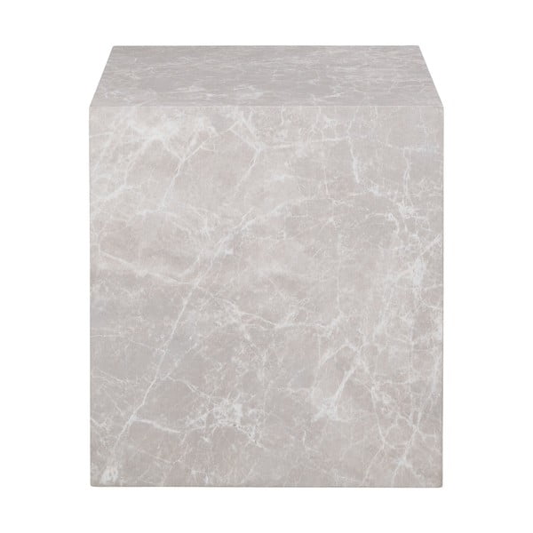 Tárolóasztal márvány dekorral 40x40 cm Prague – House Nordic-image-2