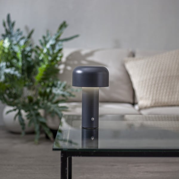 Szürke LED asztali lámpa (magasság 21,5 cm) Bobby – Star Trading-image-1