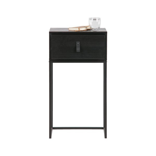 Zola fekete fiókos éjjeliszekrény - WOOOD-image-4