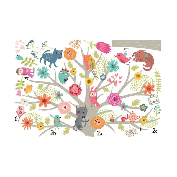 Scandinavian Tree gyerek falmatrica szett - Ambiance-image-1
