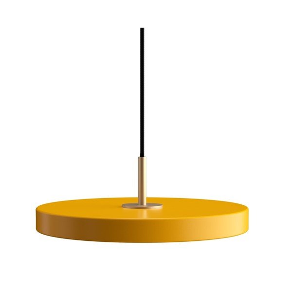 Sárga LED függőlámpa fém búrával ø 31 cm Asteria Mini – UMAGE