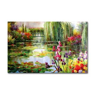 Impressionist Garden fali vászonkép, 70 x 45 cm
