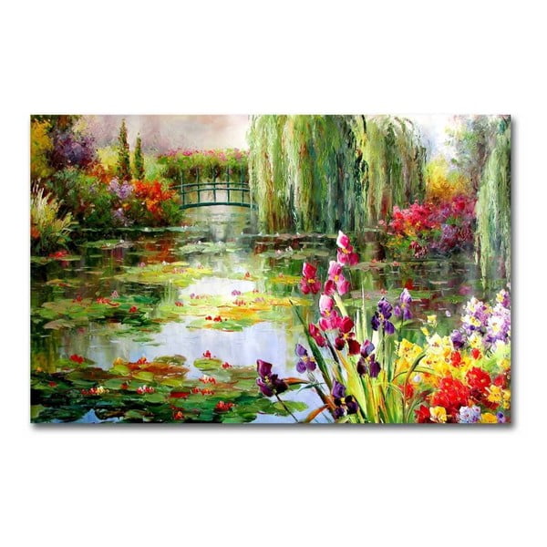Impressionist Garden fali vászonkép, 70 x 45 cm