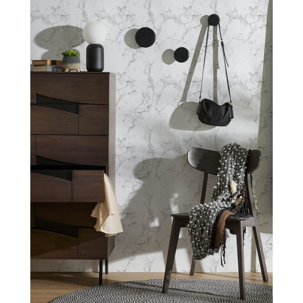 Fekete fali fa akasztó szett 3 db-os Nadua – Kave Home-image-1