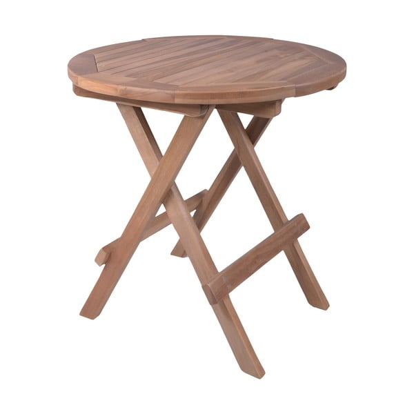 Teakfa kerek kerti tárolóasztal ø 50 cm Luang – Garden Pleasure
