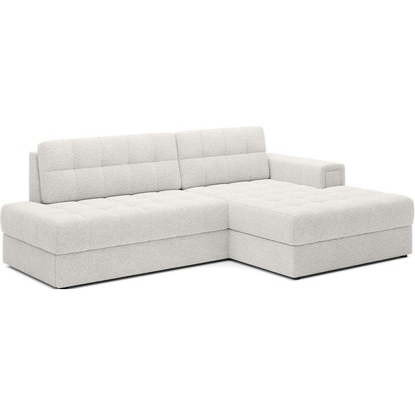 Krémszínű buklé kinyitható sarokkanapé (jobb oldali-heverő résszel) Blezalt – ELTAP-image-2