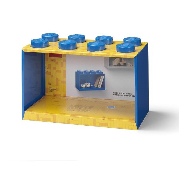Brick 8 gyerek kék fali polc - LEGO®-image-2
