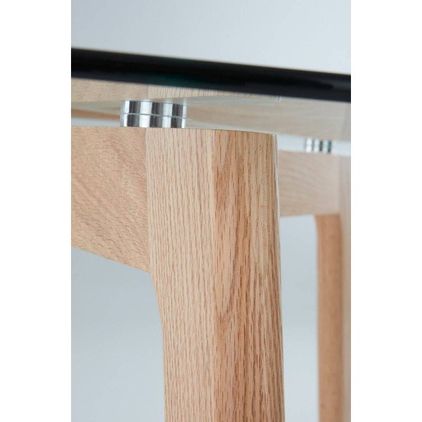 Tölgyfa kerek étkezőasztal ø 120 cm Malevik – Jotex-image-3