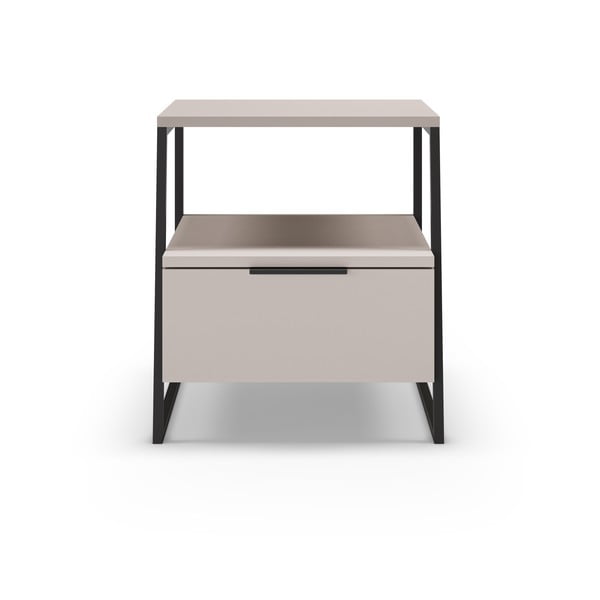 Krémszínű éjjeliszekrény Velia – Marckeric-image-2