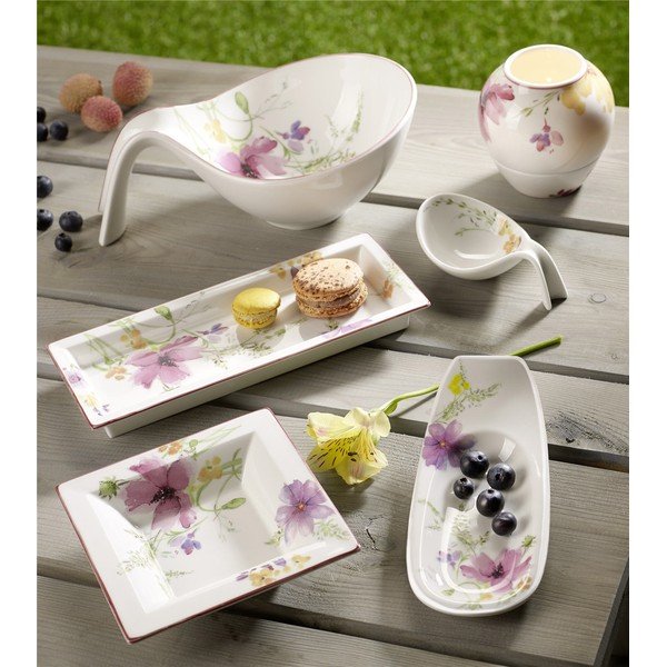 Mariefleur Gifts virágmintás porcelán szervírozó tálca- Villeroy & Boch-image-1