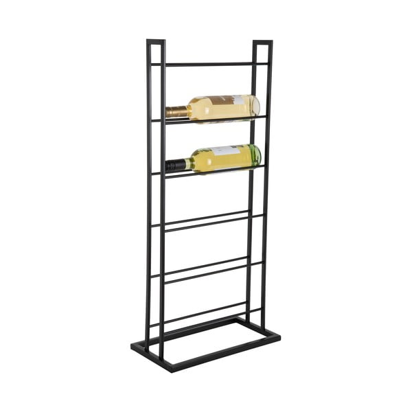 Fekete fém bortartó polcos állvány, palackok száma 5 38x84,5x20 cm Single Floor – PT LIVING-image-3