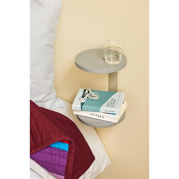 Szürke függő éjjeliszekrény Oto – Hübsch-image-3