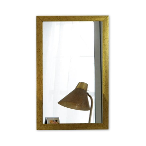 Fali tükör aranyszínű kerettel, 40 x 55 cm - Oyo Concept