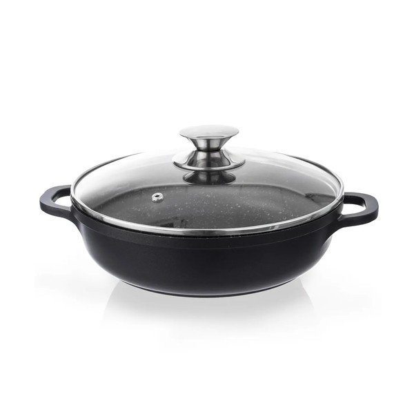 Grande tapadásmentes, alumínium fazék üvegfedővel, ⌀ 28 cm - Orion