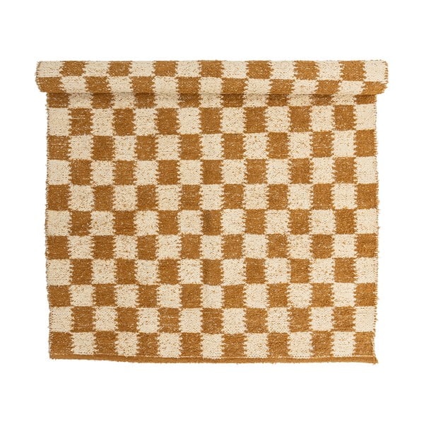 Bézs-borostyán színű pamut szőnyeg 140x200 cm Chola – Bloomingville-image-4