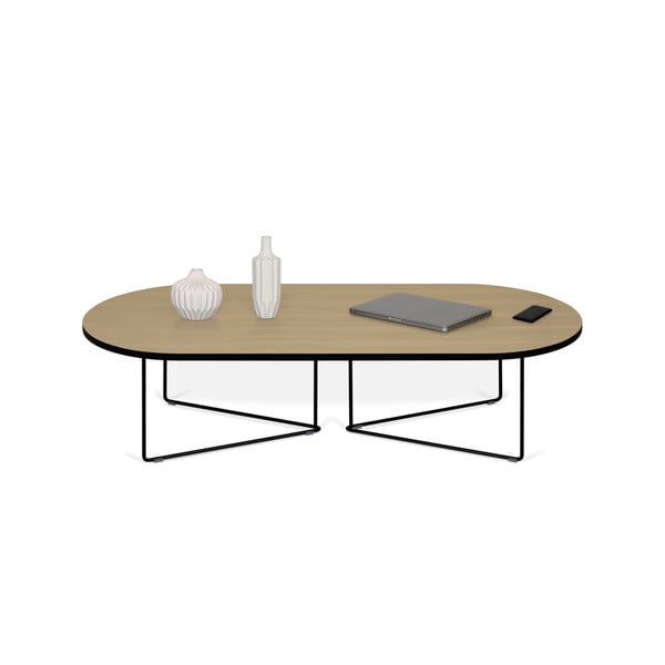 Dohányzóasztal tölgyfa furnérral Oval - TemaHome-image-3