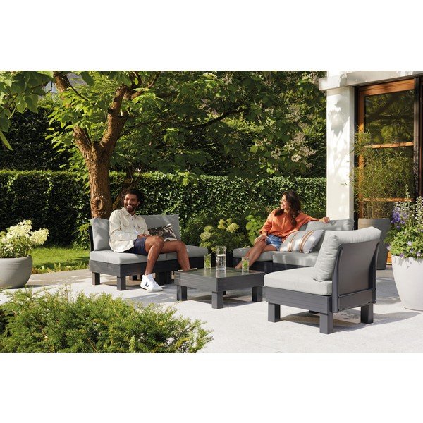 Szürke négyszemélyes kerti lounge szett Cantara – Keter-image-1