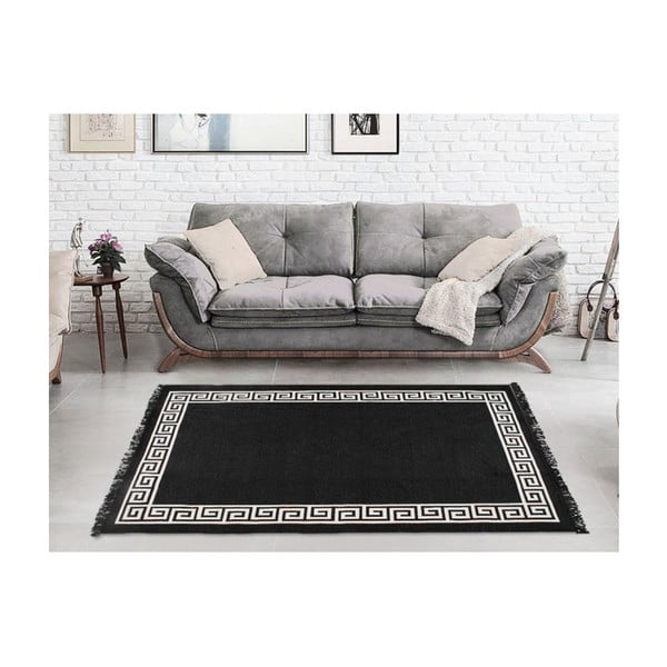 Justed bézs-fekete kétoldalas szőnyeg, 80 x 150 cm-image-2