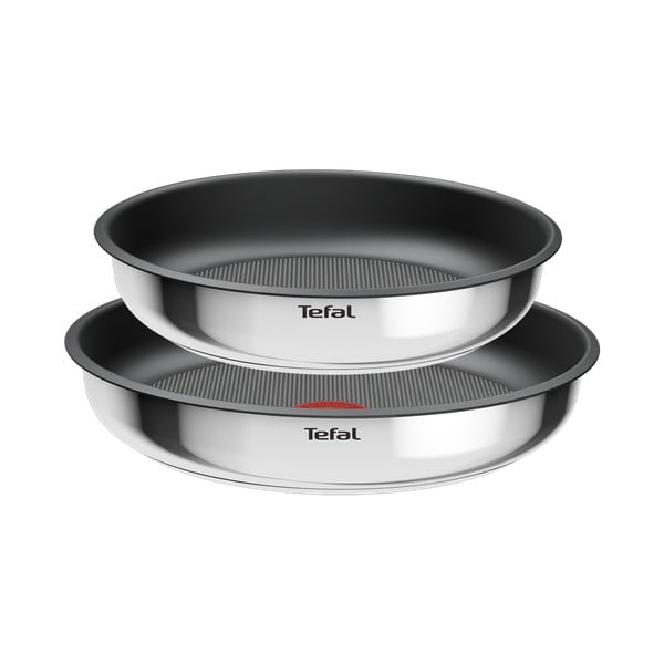 Rozsdamentes acél serpenyő készlet tapadásmentes felülettel, levehető nyéllel 2 db-os ø 26 cm INGENIO Cook Eat L8813S75 – Tefal-image-2