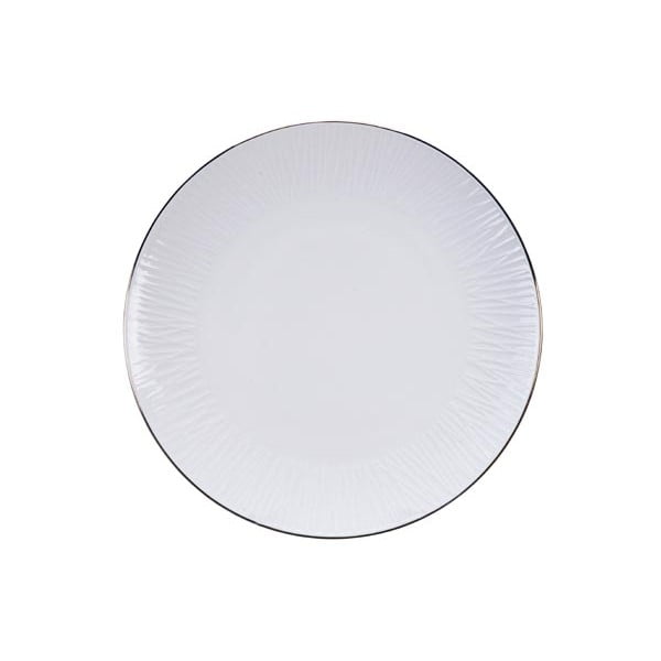 Nippon Lines fehér tányér, ø 19 cm - Tokyo Design Studio