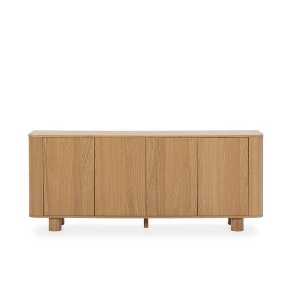 Natúr színű komód tölgyfa dekorral 180x75x40 cm Padoc – MOME