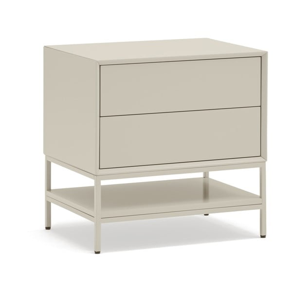 Krémszínű éjjeliszekrény Platt – Teulat
