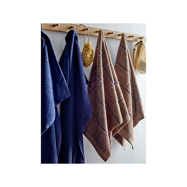 Sötétkék frottír pamut törölköző 50x100 cm Comfort – Södahl-image-3