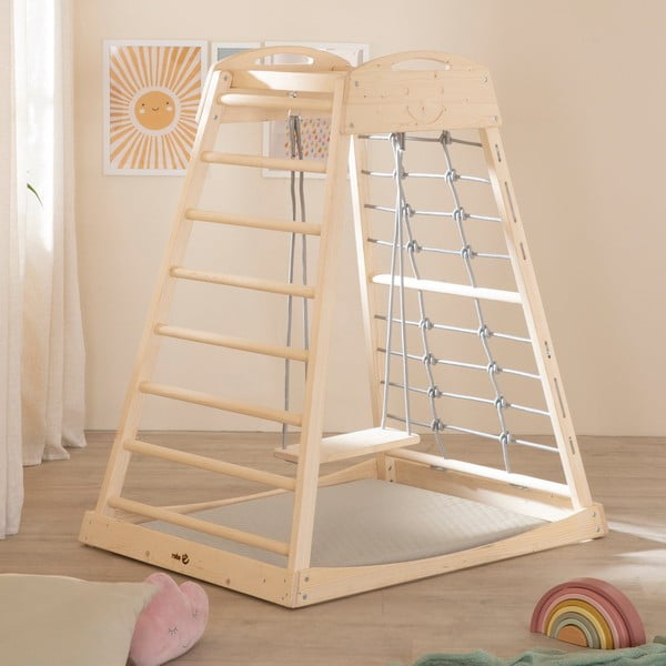 Bézs játszószőnyeg 78x100 cm Greyish gesteppt – Roba-image-3