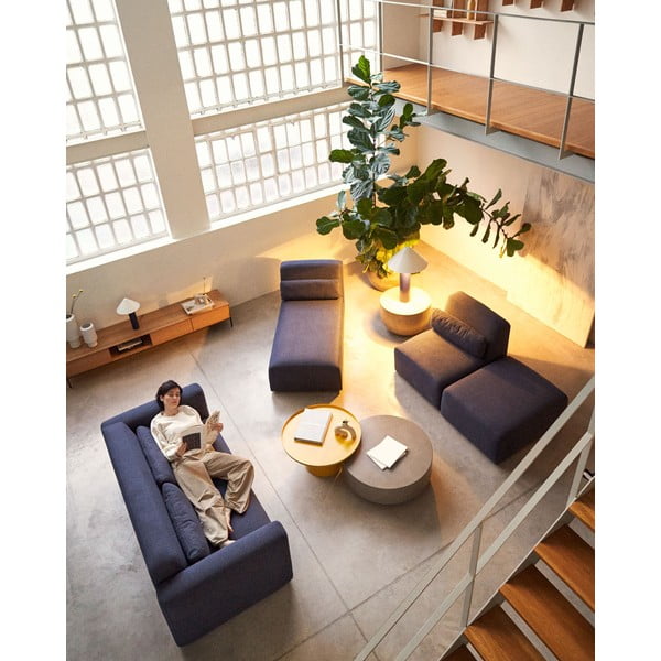 Sötétkék kanapé modul Neom – Kave Home-image-1