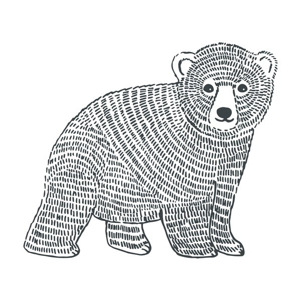 Gyerek matrica 47x40 cm Bear – Lilipinso