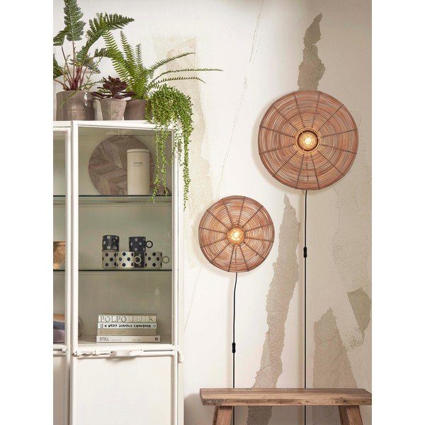 Natúr színű fali lámpa ø 40 cm Tanami – Good&Mojo-image-4