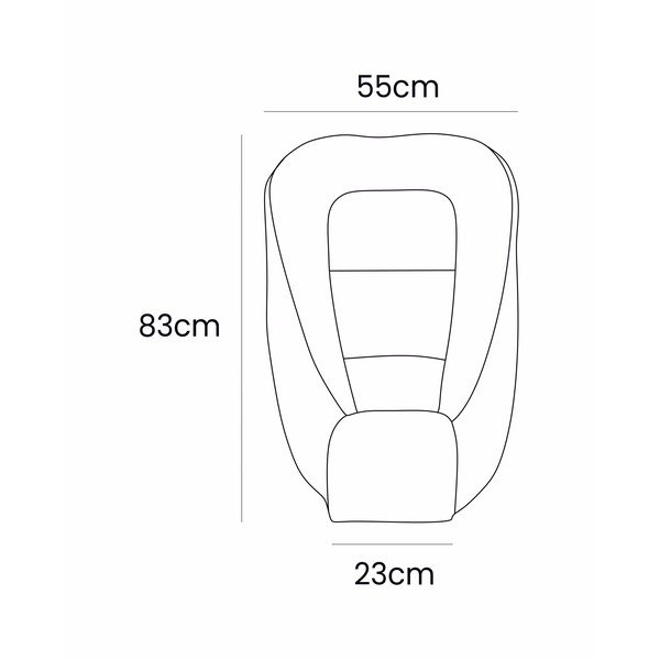 Fehér babafészek 55x83 cm – Meowbaby-image-3