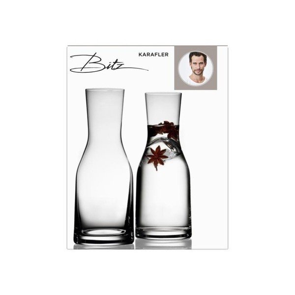 Fluidum 2 db-os kristályüveg vizeskancsó szett, 300 ml - Bitz-image-2