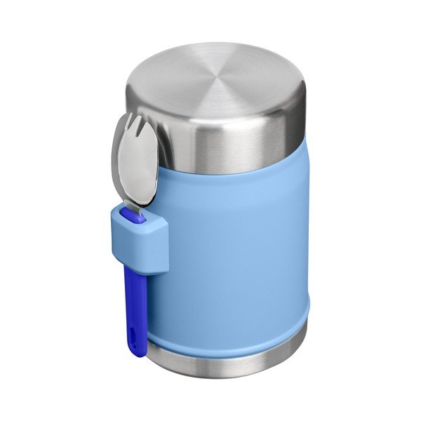 Kék rozsdamentes acél ételtartó termosz 400 ml Legendary Food Jar + Spork Blue Sky – Stanley-image-2