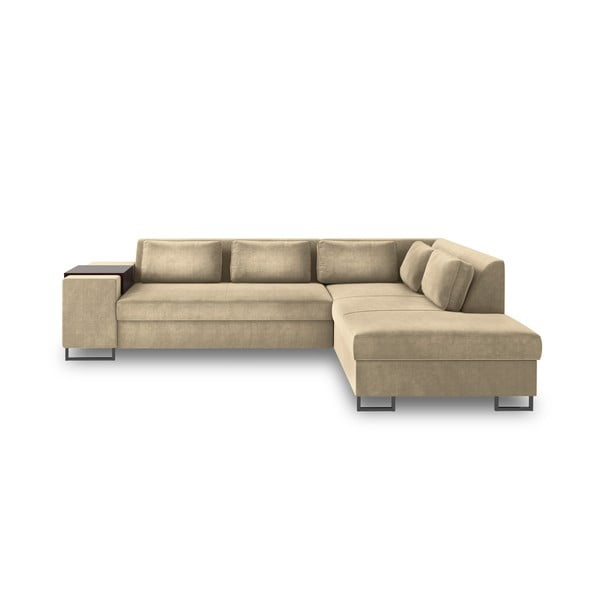 San Diego bézs kinyitható kanapé, jobb oldali - Cosmopolitan Design