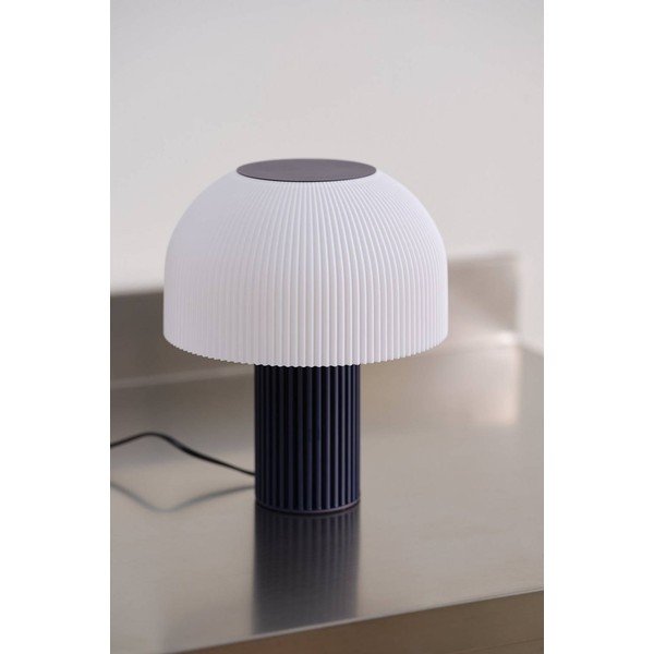 Fehér-kék műanyag asztali lámpa (magasság 29 cm) Maya – Jotex-image-2