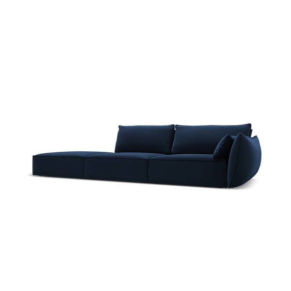 Sötétkék bársony kanapé, jobb oldali 264 cm Vanda – Mazzini Sofas-image-2