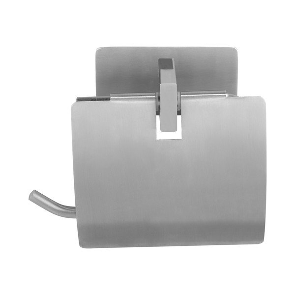 Matt ezüstszínű öntapadós rozsdamentes acél WC-papír tartó Genova – Wenko-image-3