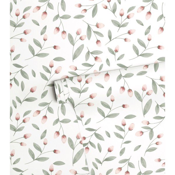 Gyerek tapéta nem szőtt anyagból 10 m x 50 cm Flower Buds – Lilipinso-image-2