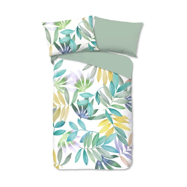 Zöld egyszemélyes pamut ágyneműhuzat 140x200 cm Marcus – Good Morning